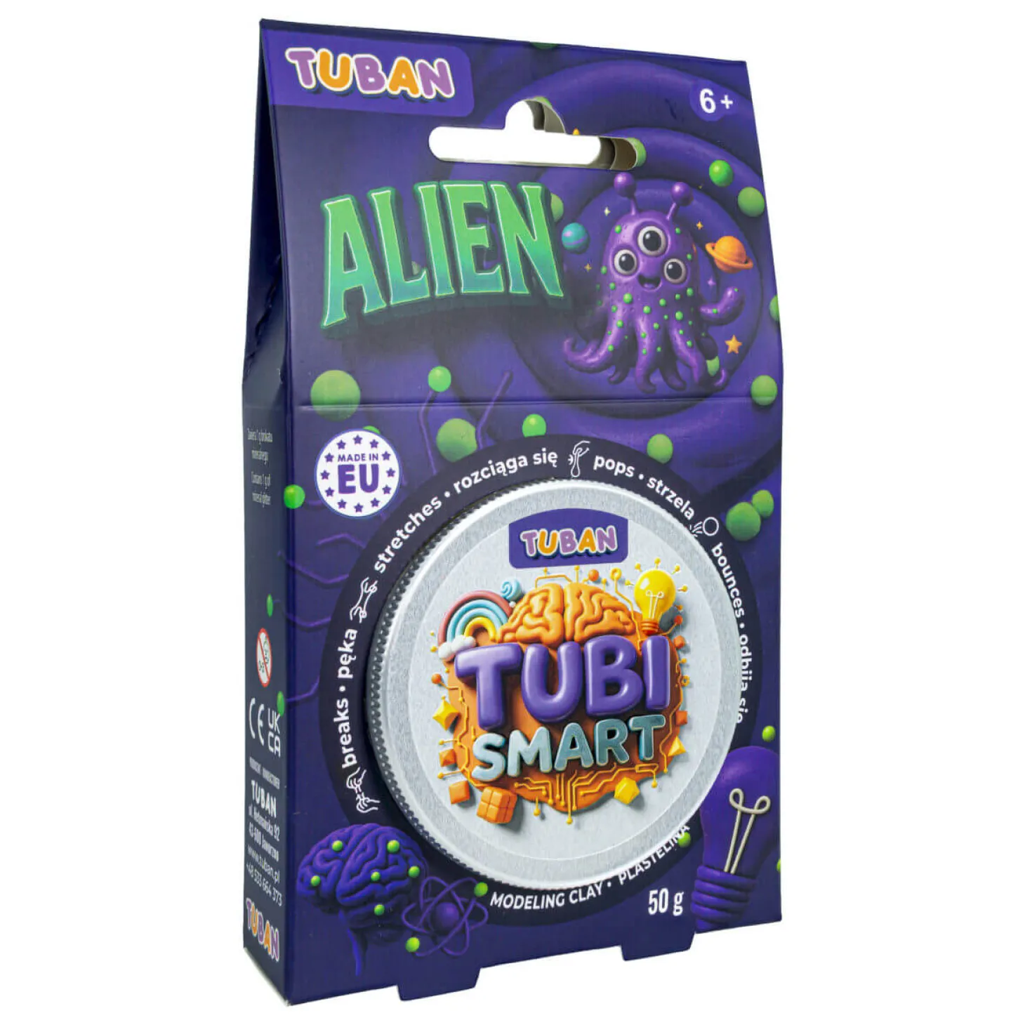 Plastelina Tubi Smart - ALIEN, 50g