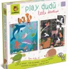 PLAY DUDÙ - zestaw edukacyjny dla najmłodszych 2w1 - “mały detektyw – gdzie mieszka to zwierzę?”