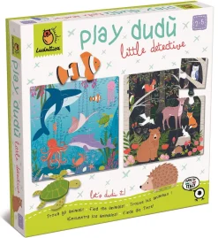 PLAY DUDÙ - zestaw edukacyjny dla najmłodszych 2w1 - “mały detektyw – gdzie mieszka to zwierzę?”