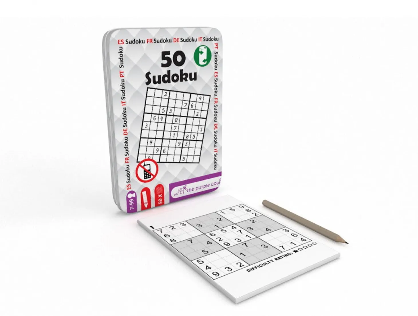 Podróżne łamigłówki - 50 Sudoku