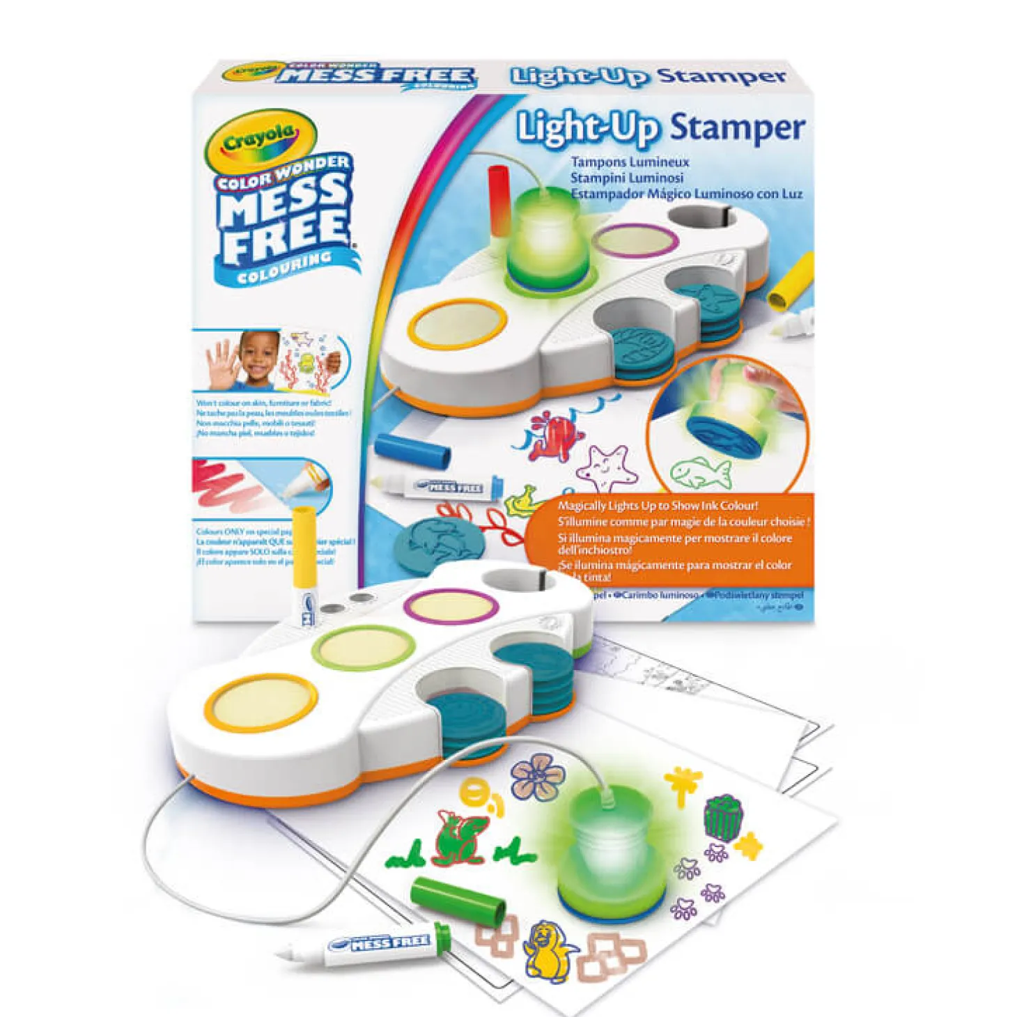 Podświetlane stemple dla dzieci niebrudzące Color Wonder Mess Free 3+