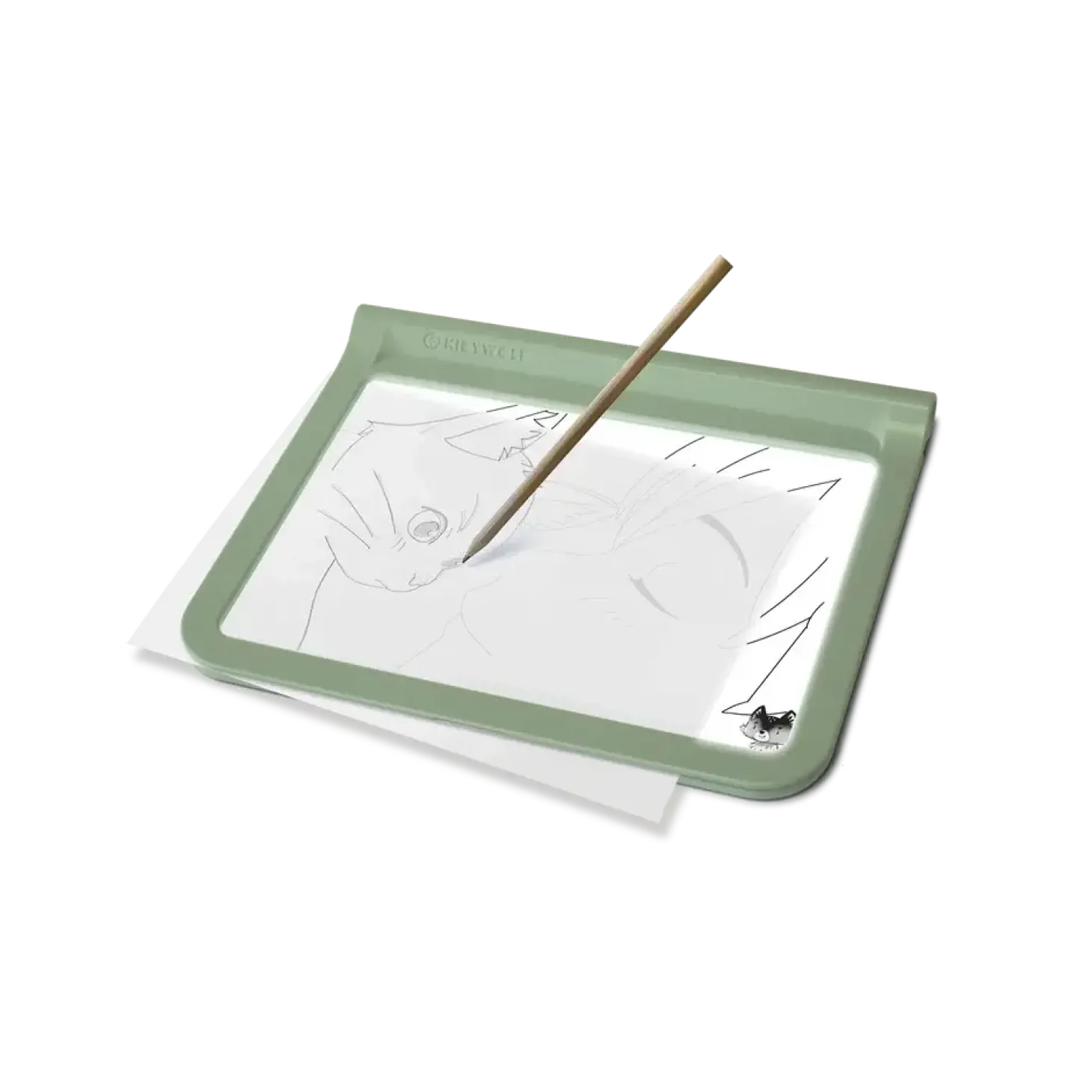 Podświetlany tablet do nauki pisania i rysowania KIDYDRAW-PRO - zielony