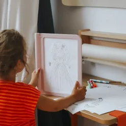 Podświetlany tablet do nauki pisania i rysowania KIDYDRAW-PRO - różowy
