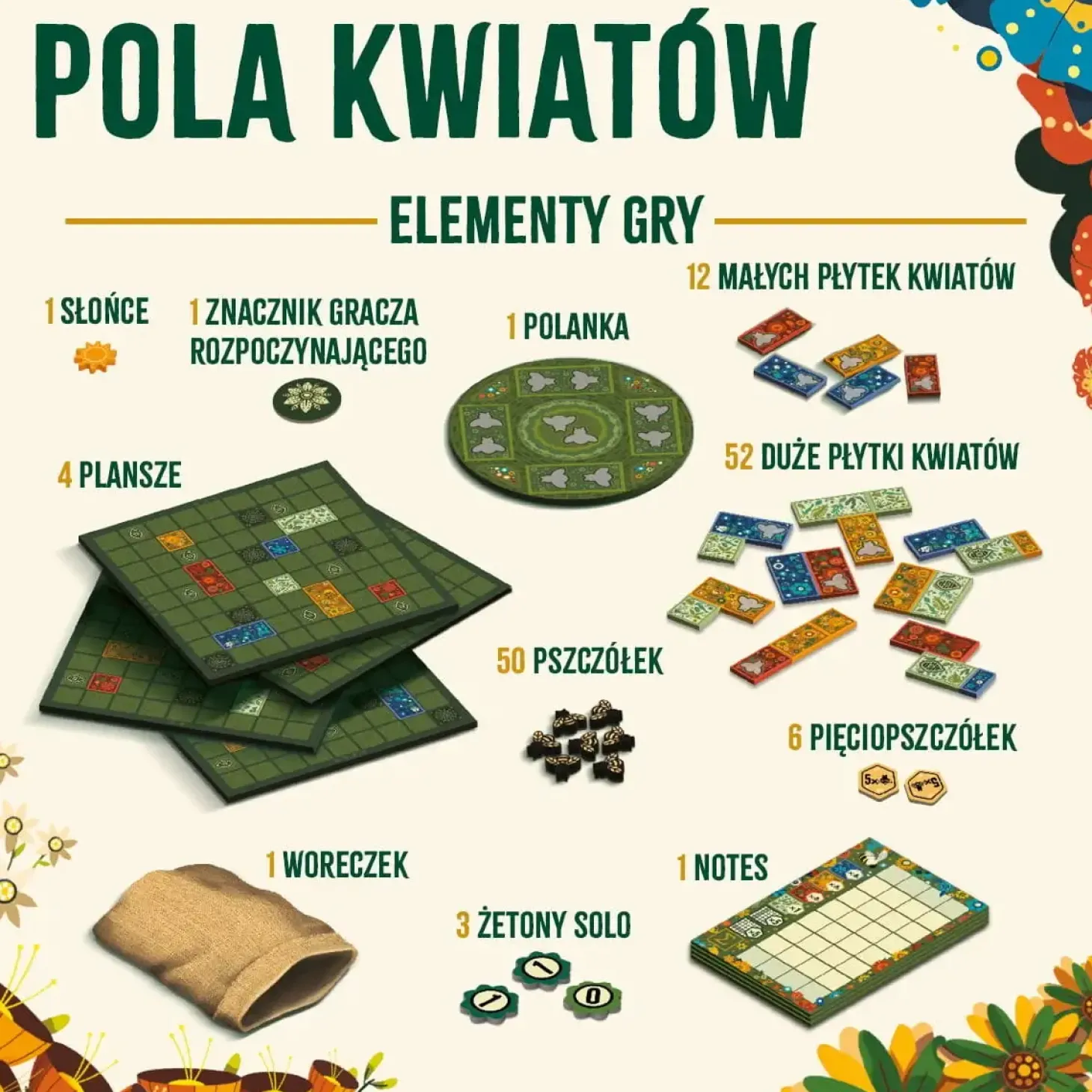 Pola kwiatów - Gra Planszowa