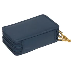 Potrójny piórnik – etui z wyposażeniem Unique, dark blue