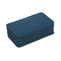 Potrójny piórnik – etui z wyposażeniem Unique, navy