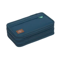 Potrójny piórnik – etui z wyposażeniem Unique, navy