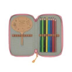 Potrójny piórnik – etui z wyposażeniem Unique, pink