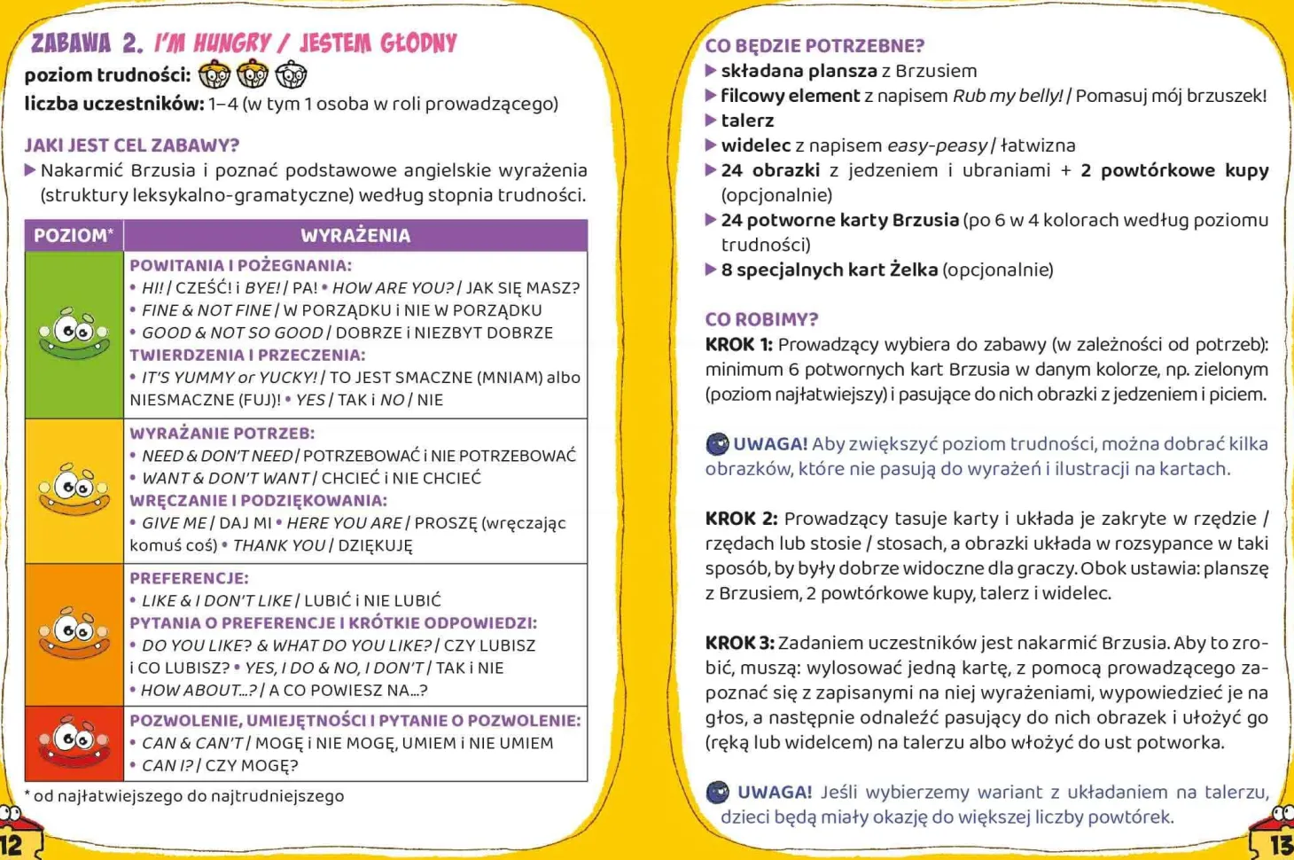 Potworny angielski dla przedszkolaków