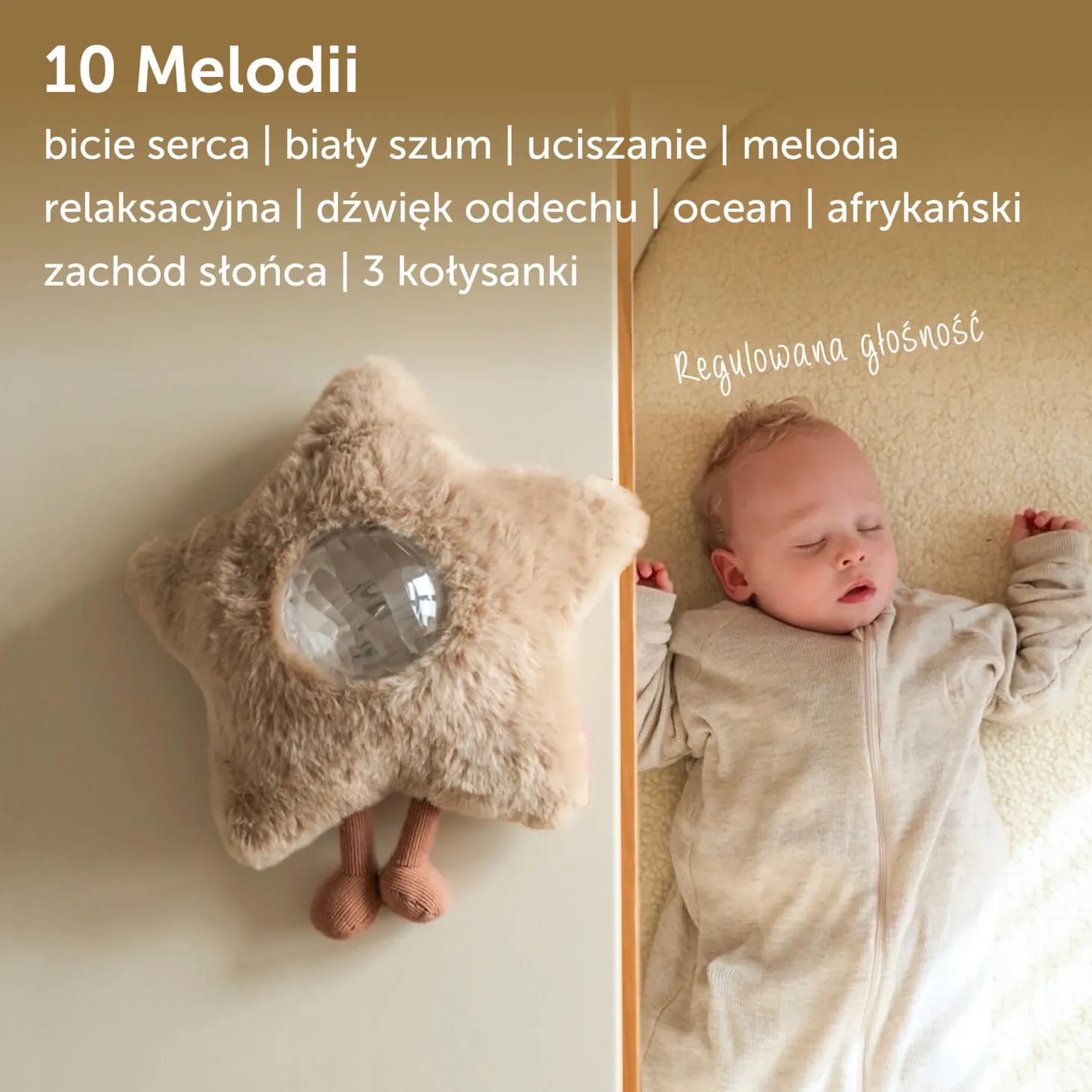 Projektor zorzy polarnej Gaia Beige
