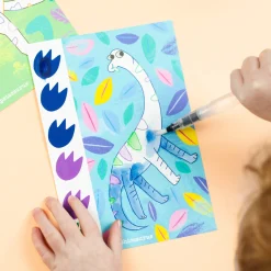 Przenośne kolorowanki wodne – Dinozaury
