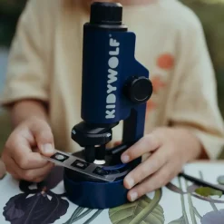 Przenośny mikroskop KIDYMICROSCOPE - granatowy