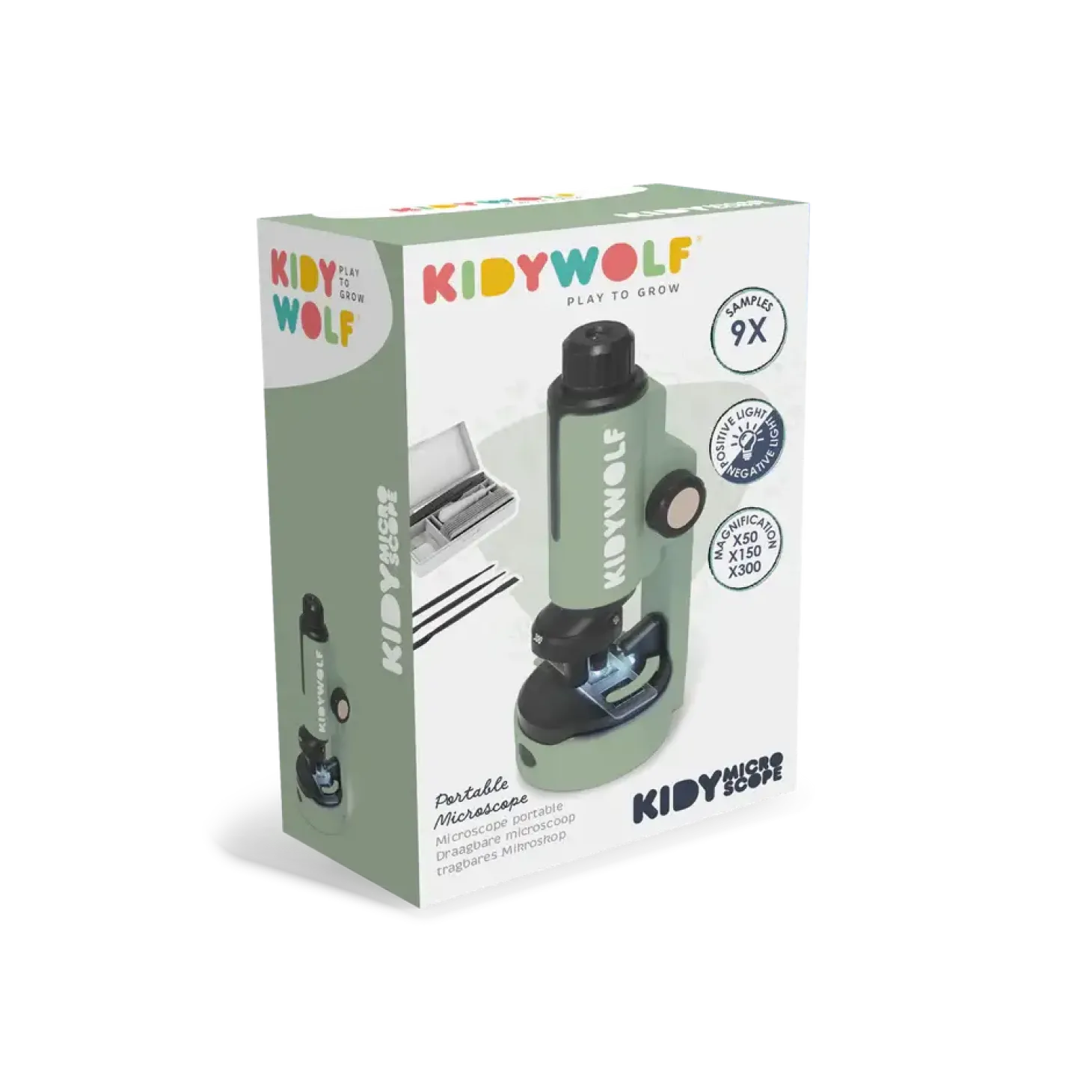 Przenośny mikroskop KIDYMICROSCOPE - zielony