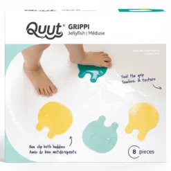 Przyssawki antypoślizgowe do wanny meduzy Grippi Jellyfish - Minty yellow