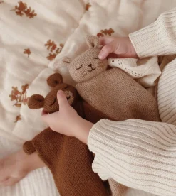 Przytulaczek z wełny aplaki - teddy nut