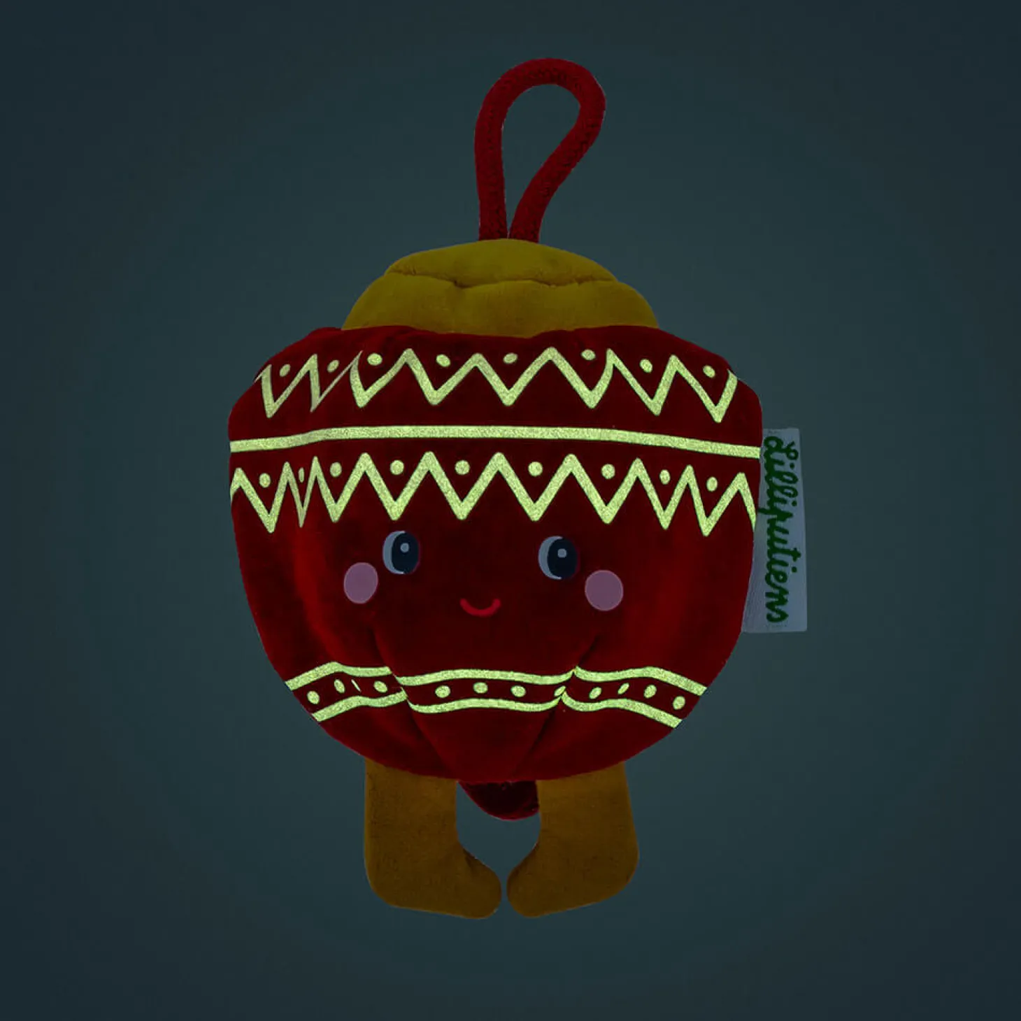 Przytulanka bombka dwustronna elf - bombka różowa