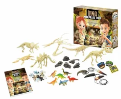 Pudełko 25 niespodzianek z dinozaurami