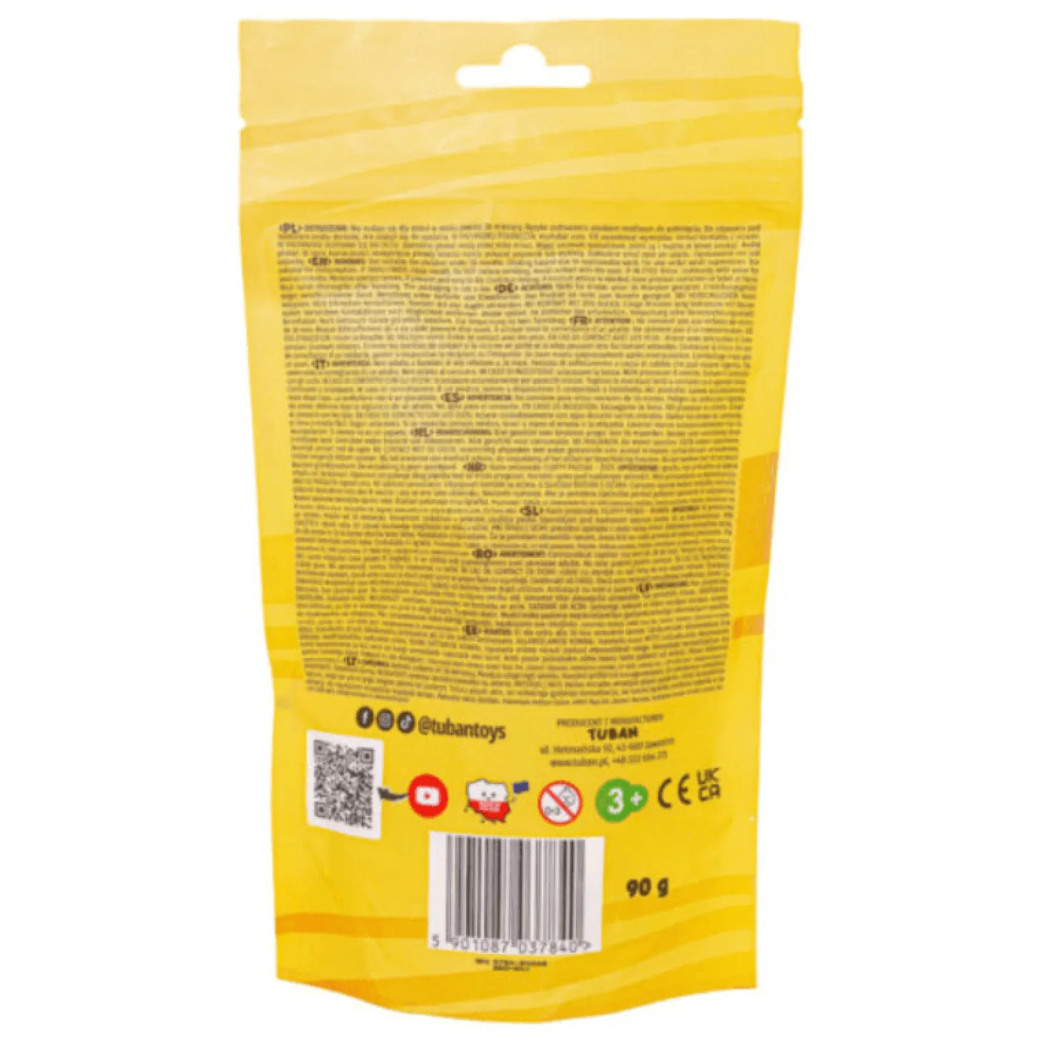 Puszysty piasek Fluffy Sand, 90g - żółty