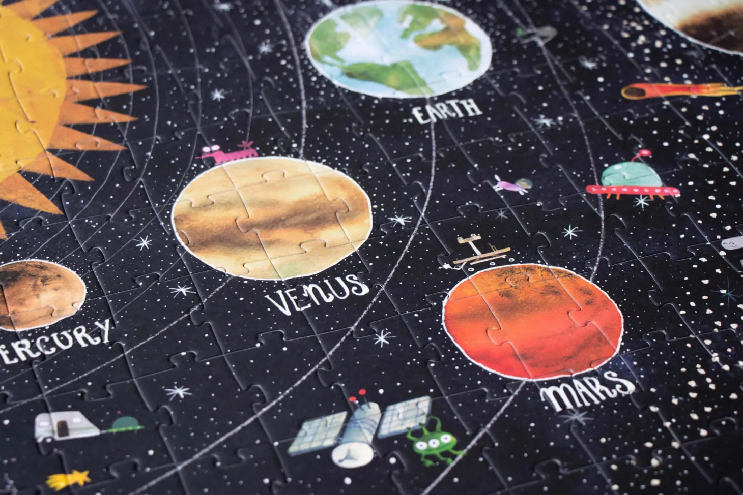 Puzzle dla dzieci, Odkryj Planety