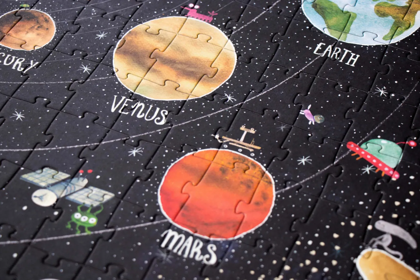 Puzzle dla dzieci, Odkryj Planety