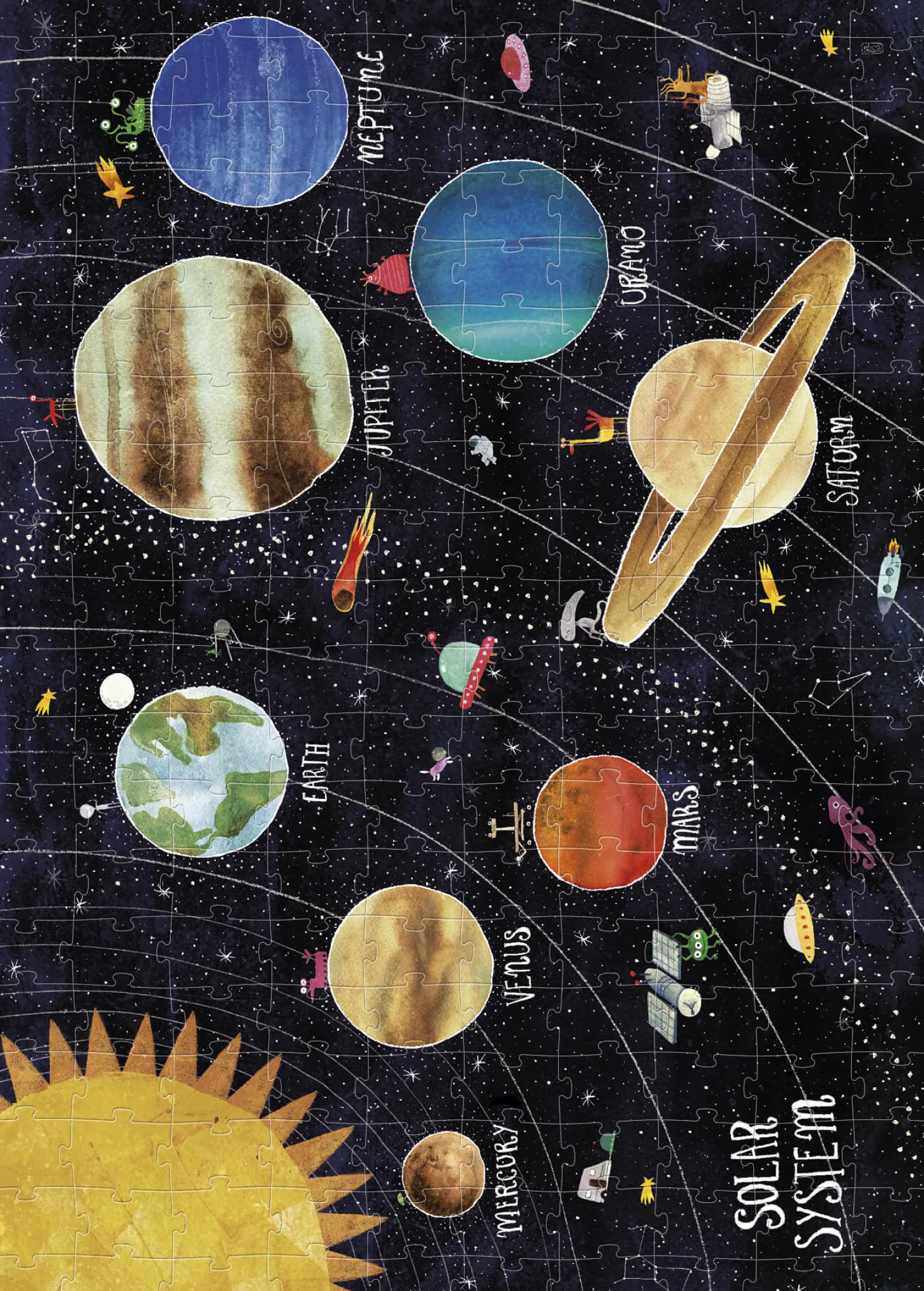Puzzle dla dzieci, Odkryj Planety