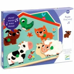 Puzzle drewniane z dźwiękiem FARMA