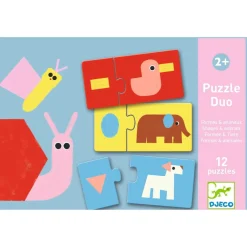 Puzzle duo KSZTAŁTY I ZWIERZĘTA