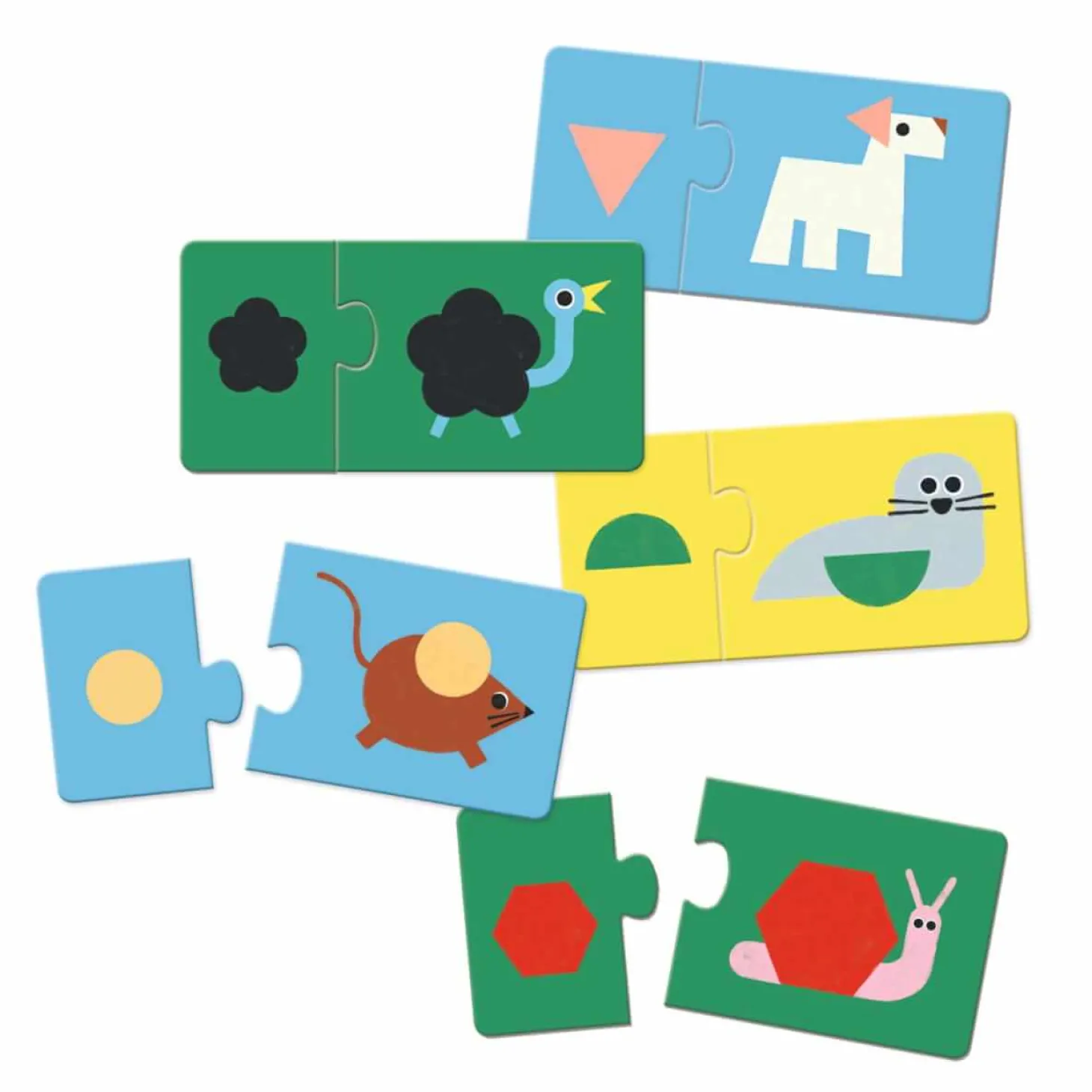 Puzzle duo KSZTAŁTY I ZWIERZĘTA