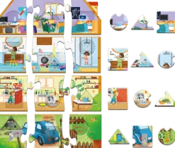 Puzzle edukacyjne dla dzieci My Eco House