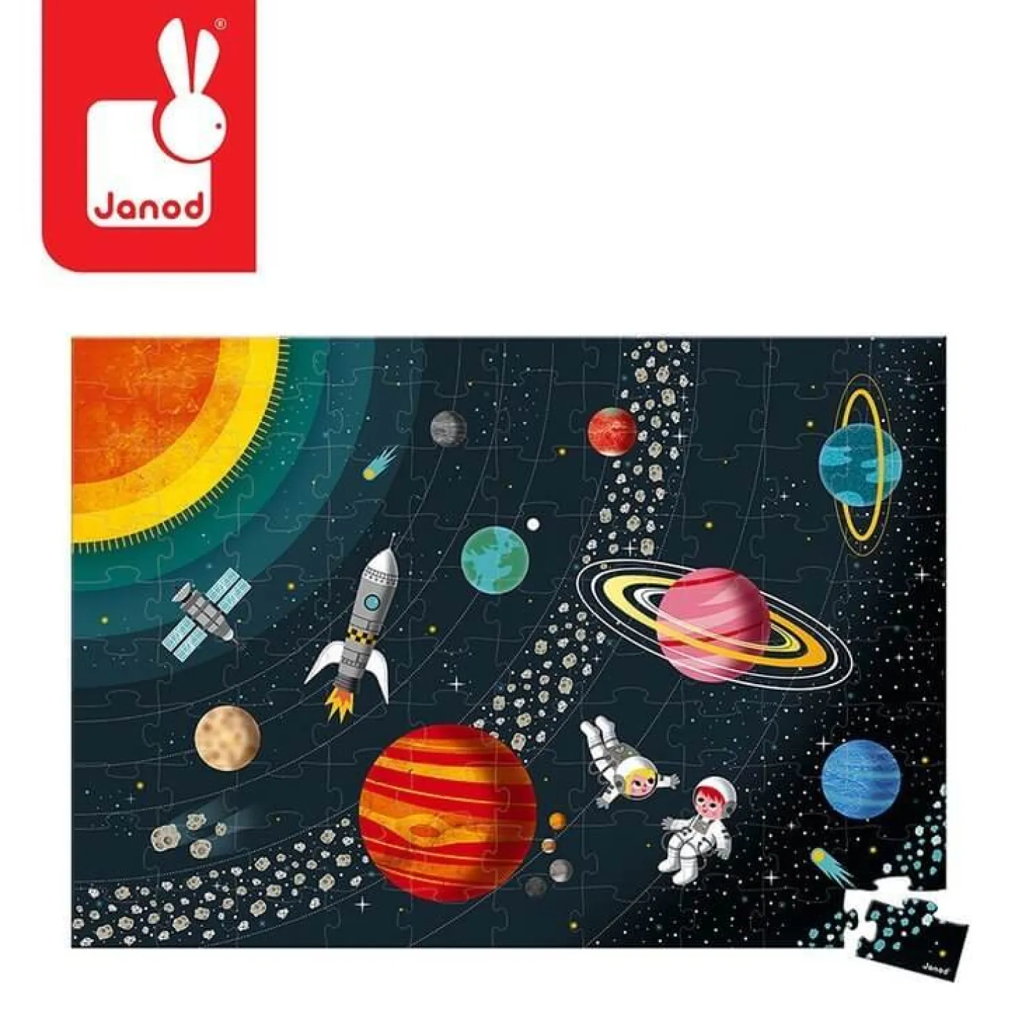 Puzzle edukacyjne Układ słoneczny 100 elementów 5+