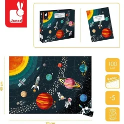 Puzzle edukacyjne Układ słoneczny 100 elementów 5+