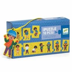Puzzle 10 elementowe UBIERAM SIĘ -nowa wersja
