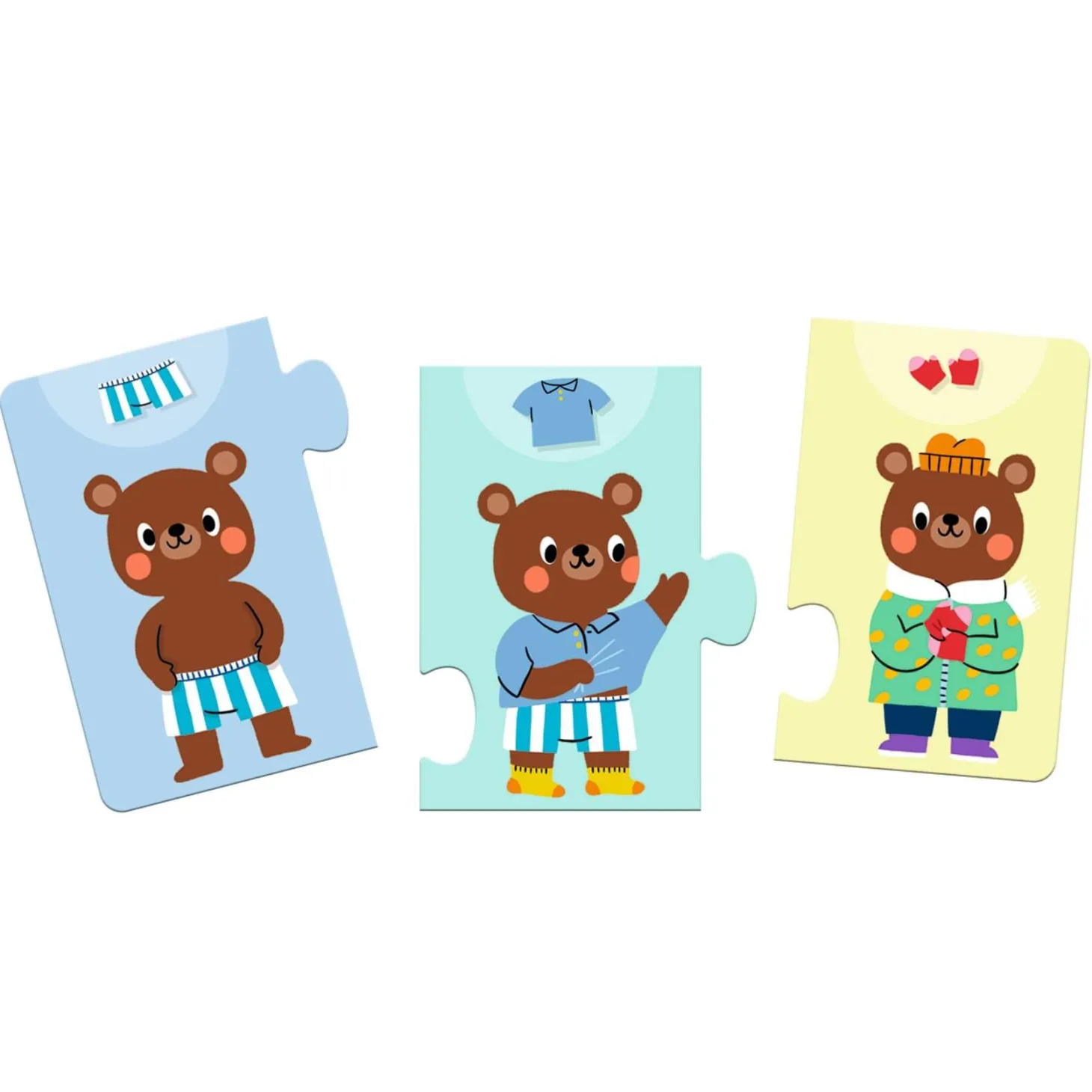 Puzzle 10 elem. UBIERANKI MISIA TEDDY'EGO