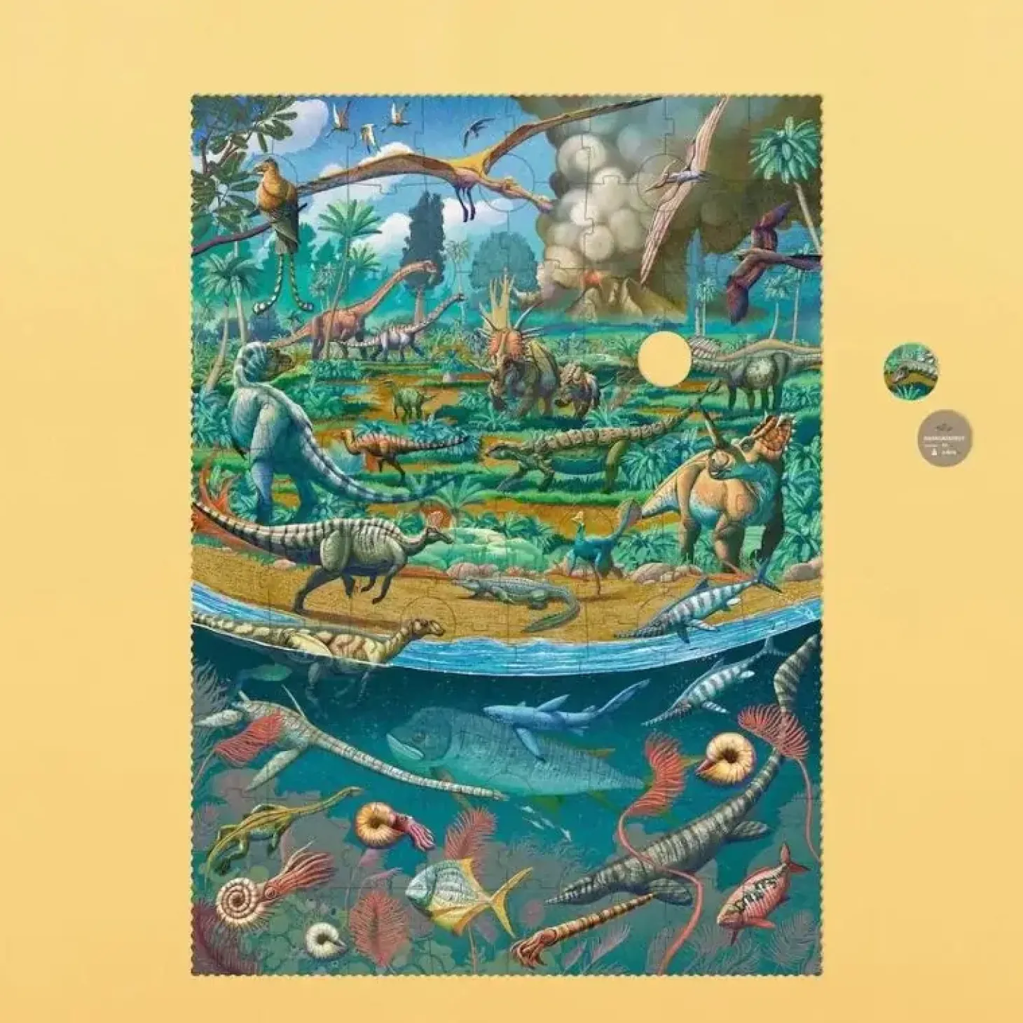 Puzzle + gra obserwacyjna Age of dinosaurs