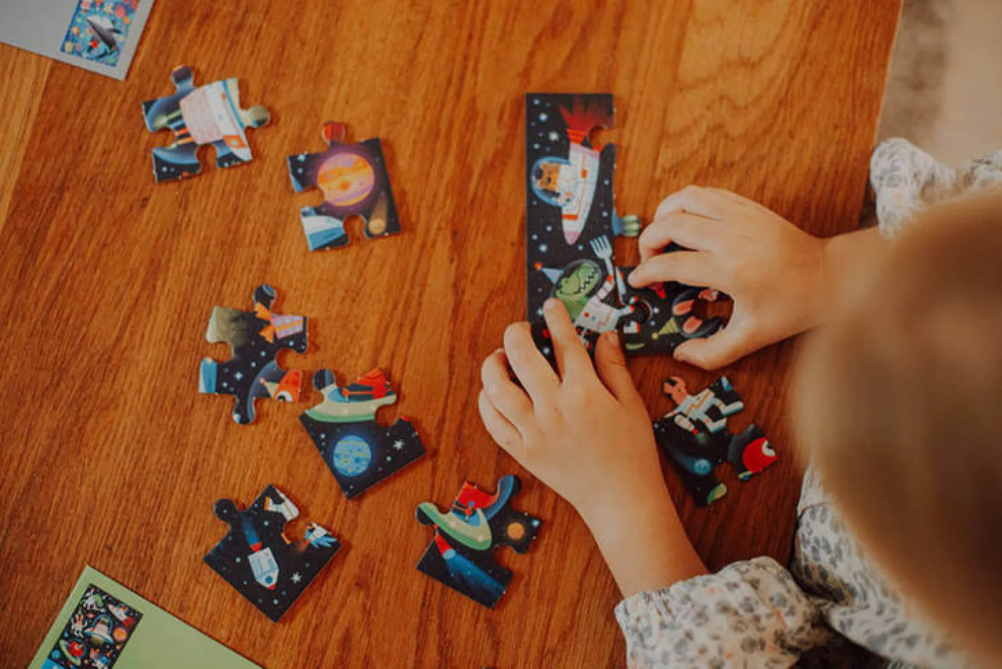 Puzzle-kartka z życzeniami Kosmos 12el. 3+