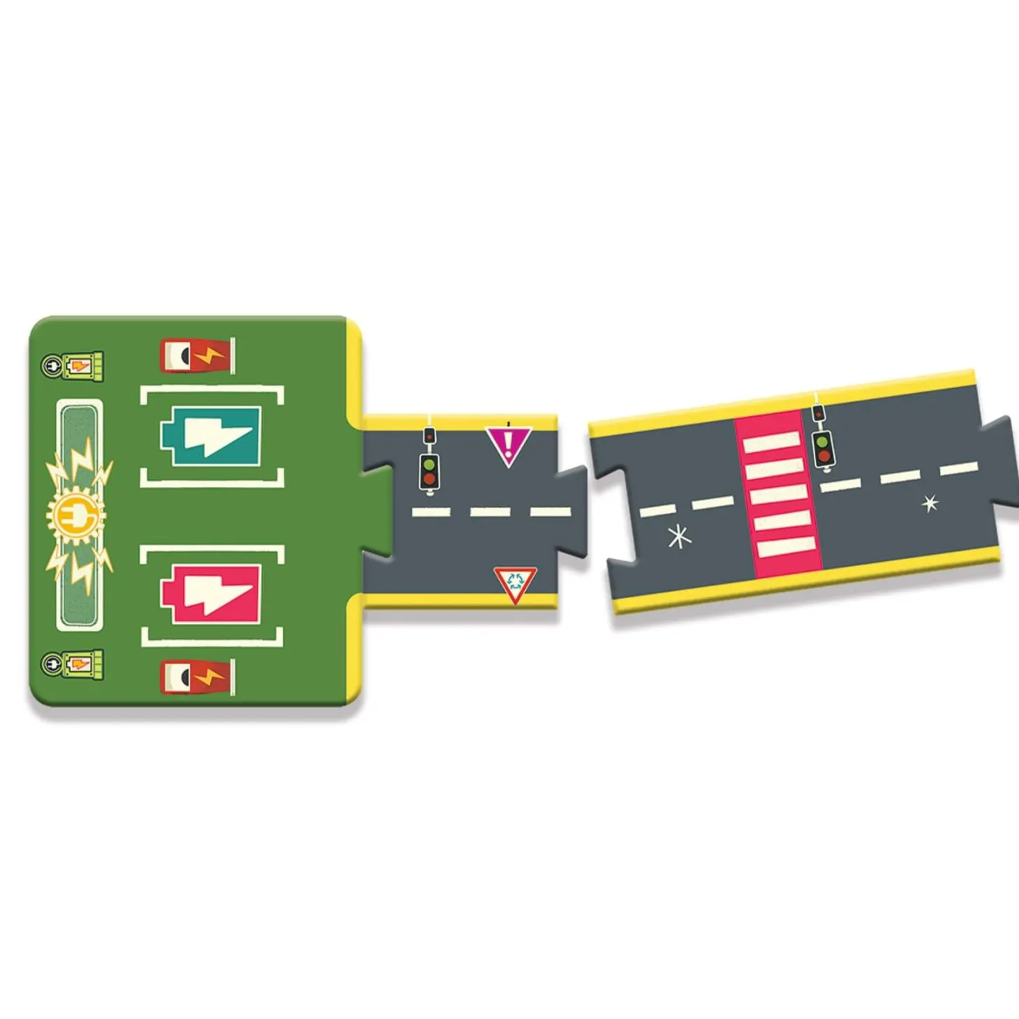 Puzzle kartonowe drogi ulice CRAZY MOTORS