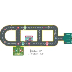 Puzzle kartonowe drogi ulice CRAZY MOTORS