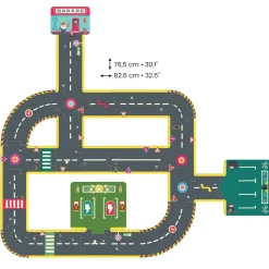 Puzzle kartonowe drogi ulice CRAZY MOTORS