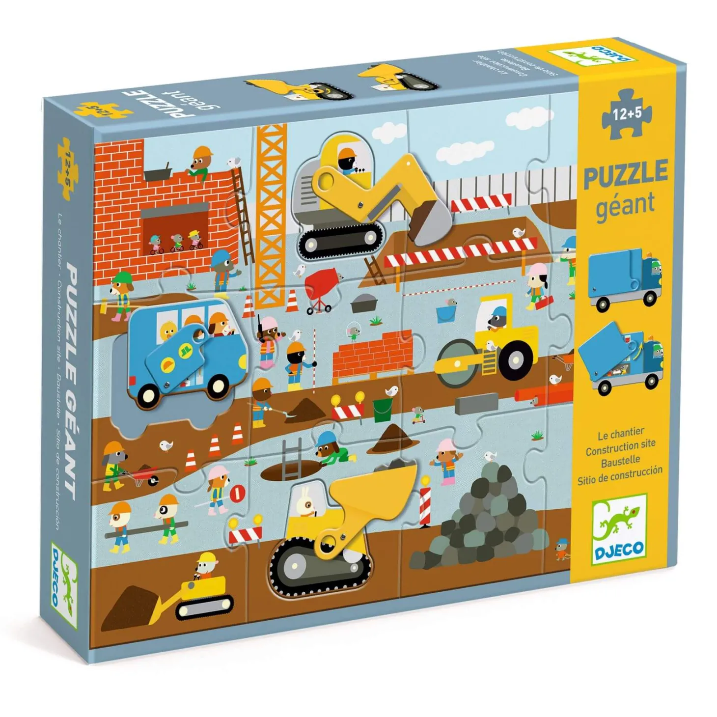 Puzzle kartonowe gigant PLAC BUDOWY