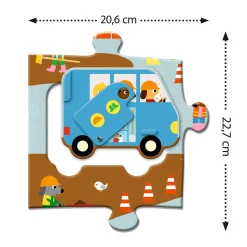 Puzzle kartonowe gigant PLAC BUDOWY