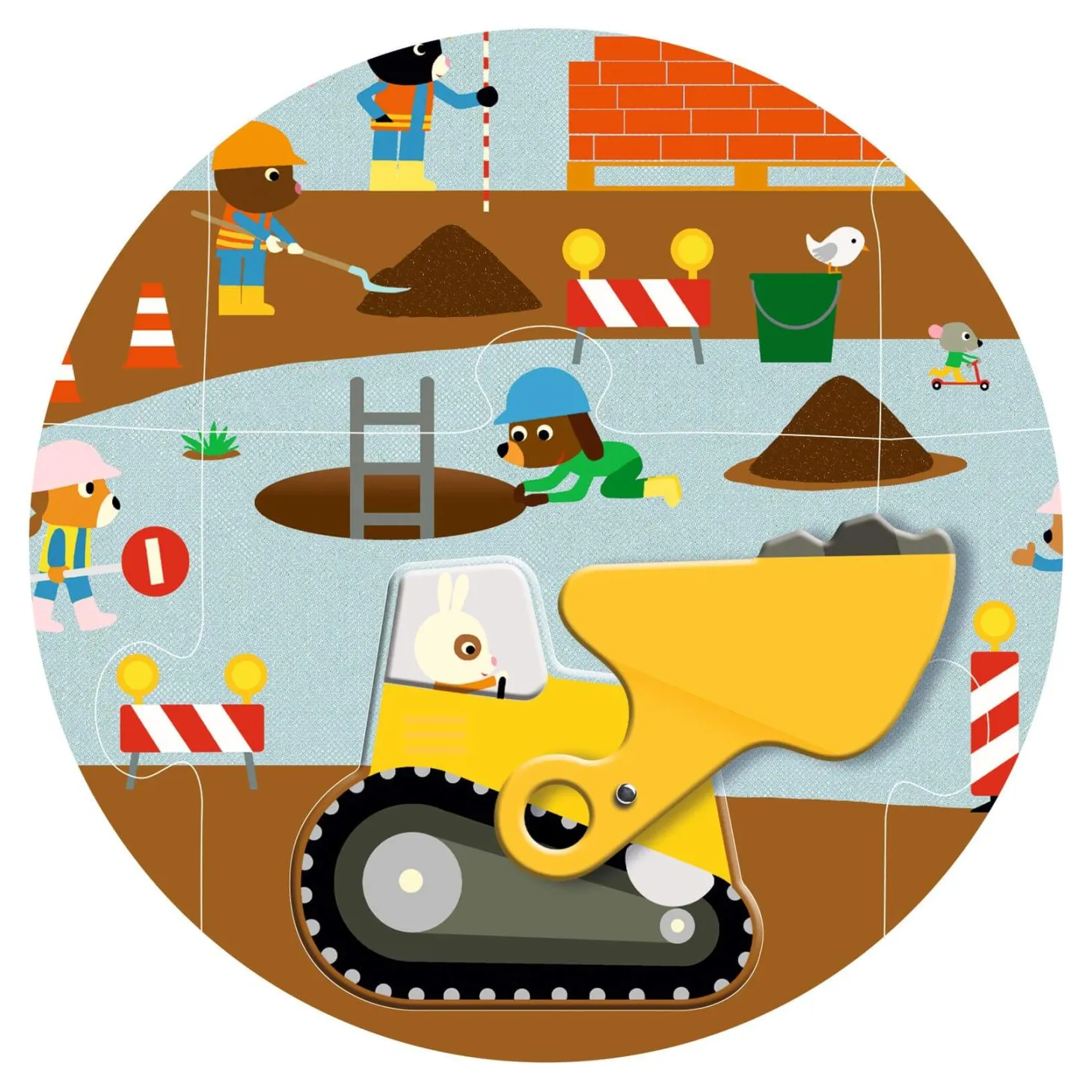 Puzzle kartonowe gigant PLAC BUDOWY