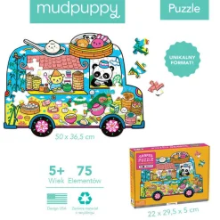 Puzzle konturowe Food Truck 75 elementów 5+