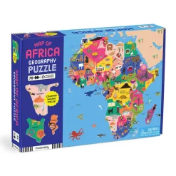 Puzzle konturowe Mapa Afryki 70 elementów 5+