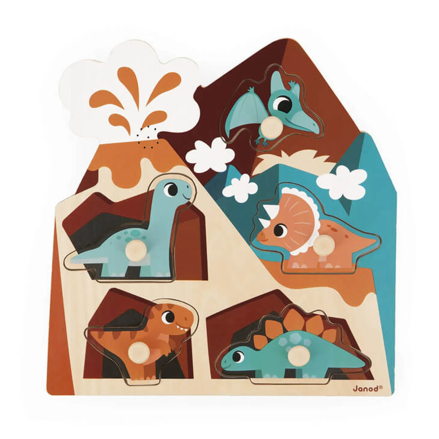 Puzzle muzyczne Dinozaury 18m+