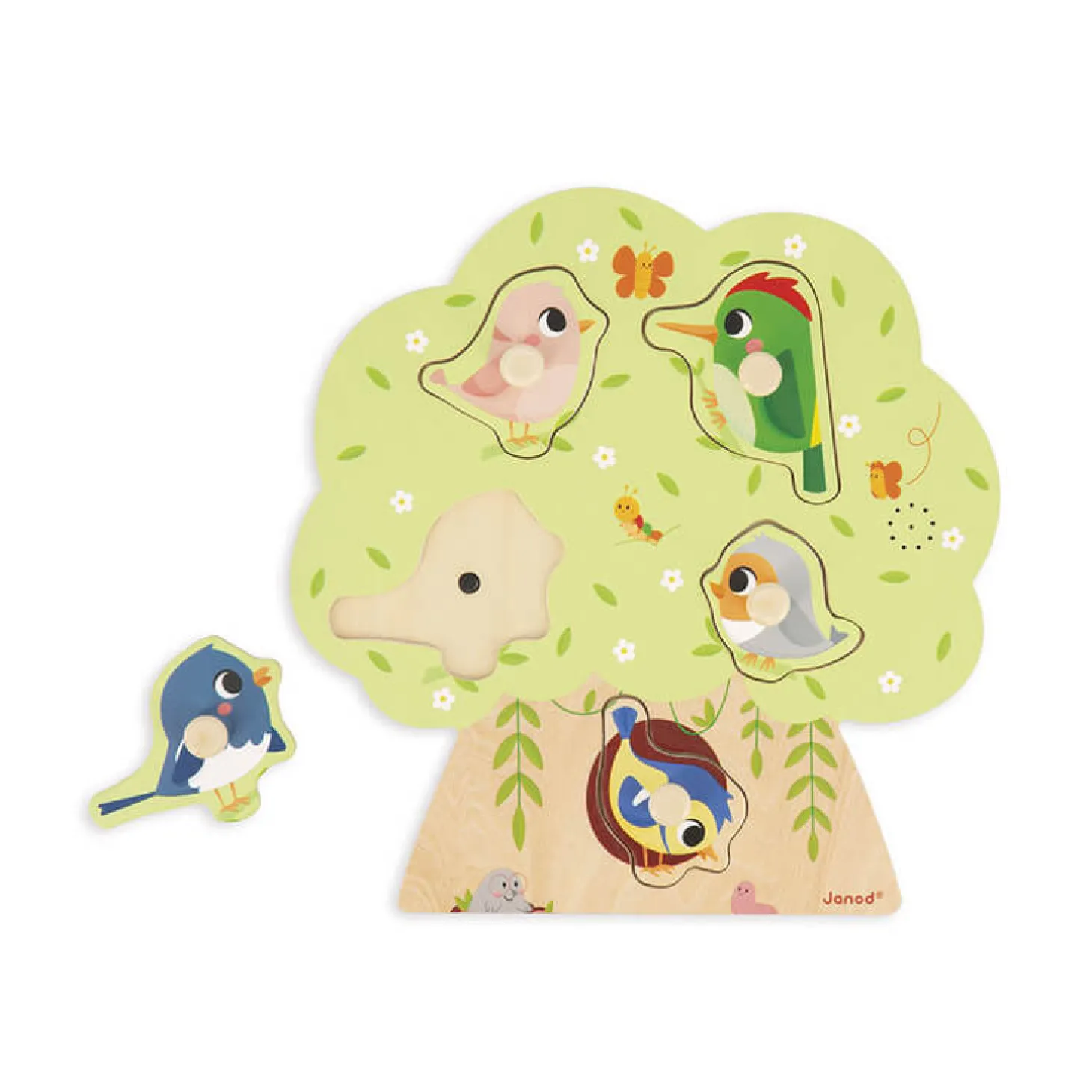 Puzzle muzyczne Odgłosy ptaków 18m+