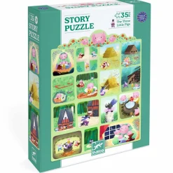Puzzle opowieść - TRZY MAŁE ŚWINKI 35 el.