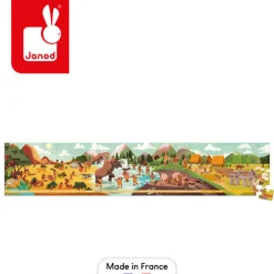Puzzle panoramiczne w walizce Prehistoria 100 elementów