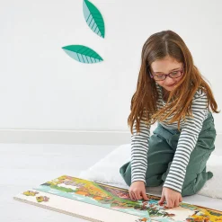 Puzzle panoramiczne w walizce Prehistoria 100 elementów