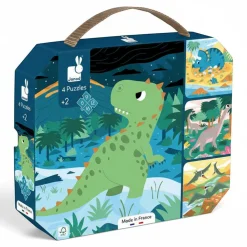 Puzzle progresywne Dinozaury - 4 układanki 3+