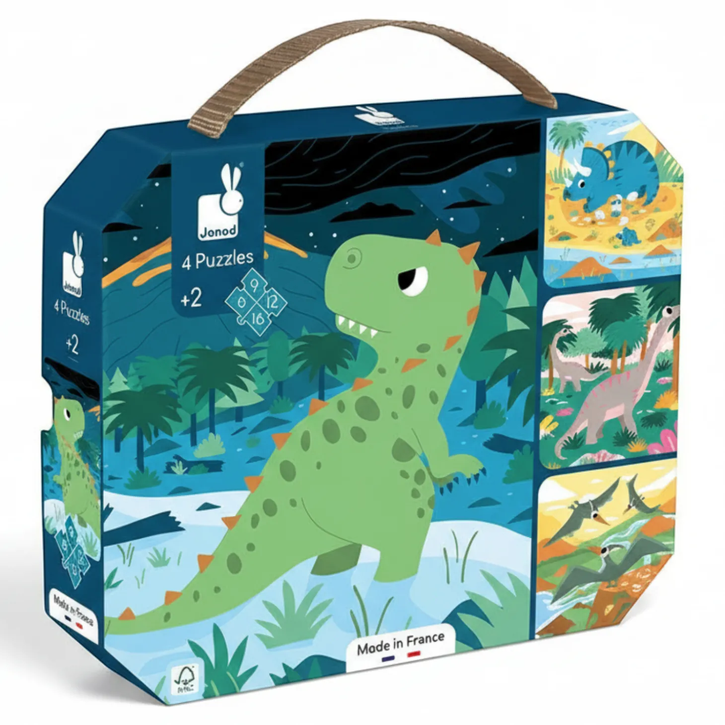 Puzzle progresywne Dinozaury - 4 układanki 3+